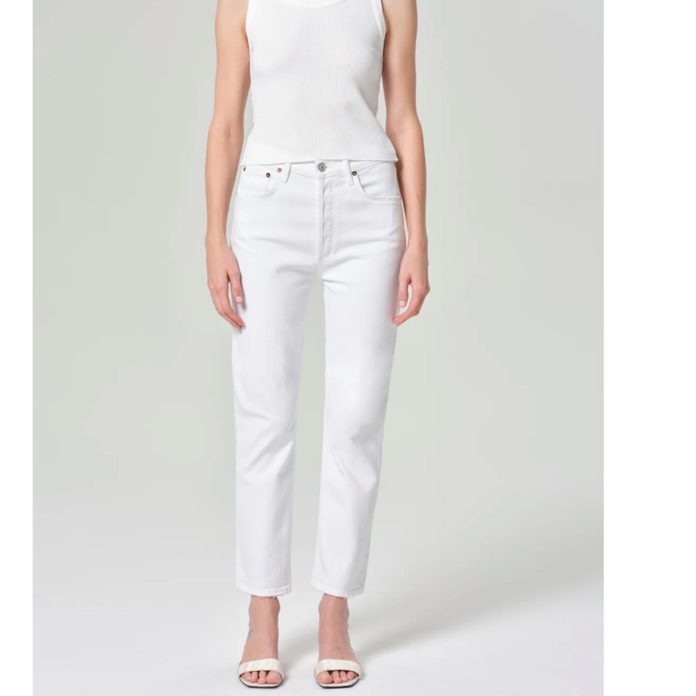 Agolde Riley Jeans in White